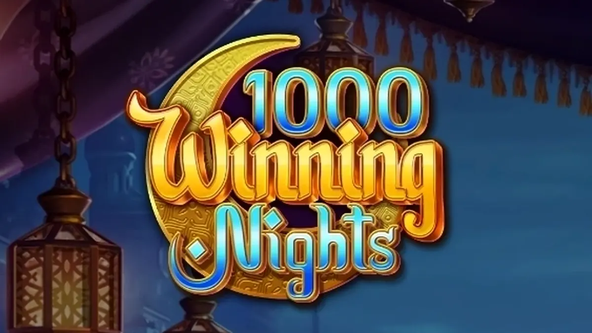 Tampilan visual mesin slot 1000 Winning Nights dengan nuansa retro